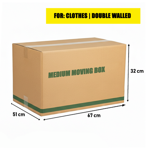 Medium Moving Box - 67x51x32 cm (Used Condition)