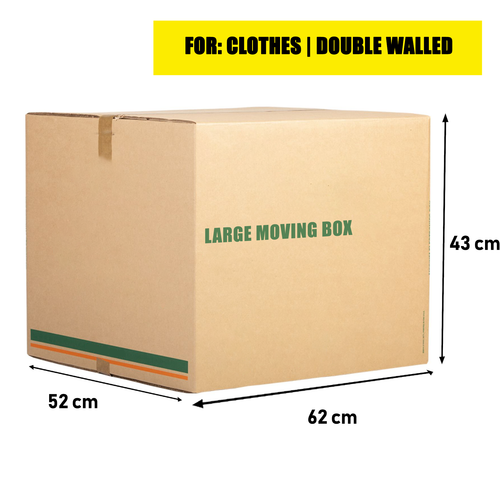 Large Moving Box - 62x52x43 cms (Used Condition)