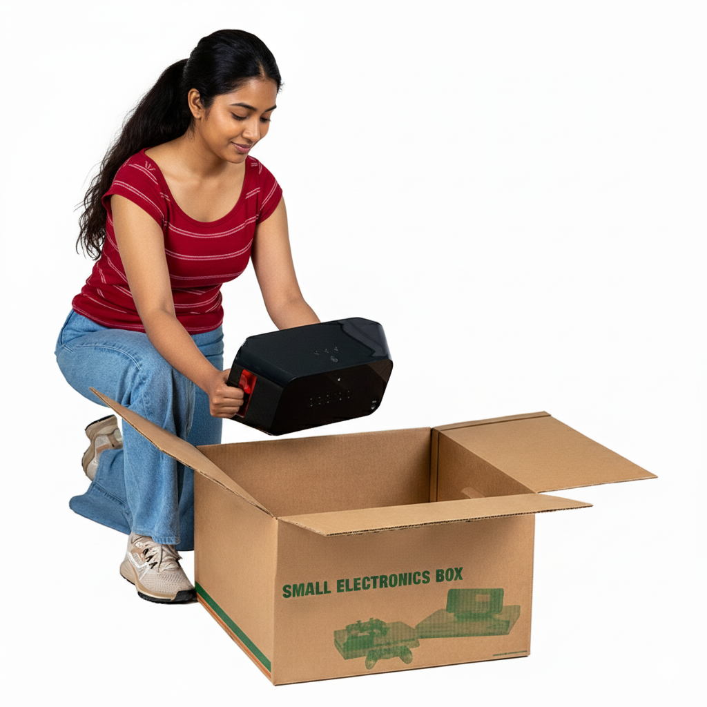 Small Electronic Moving Box - 60x40x30 cms (Used Condition)