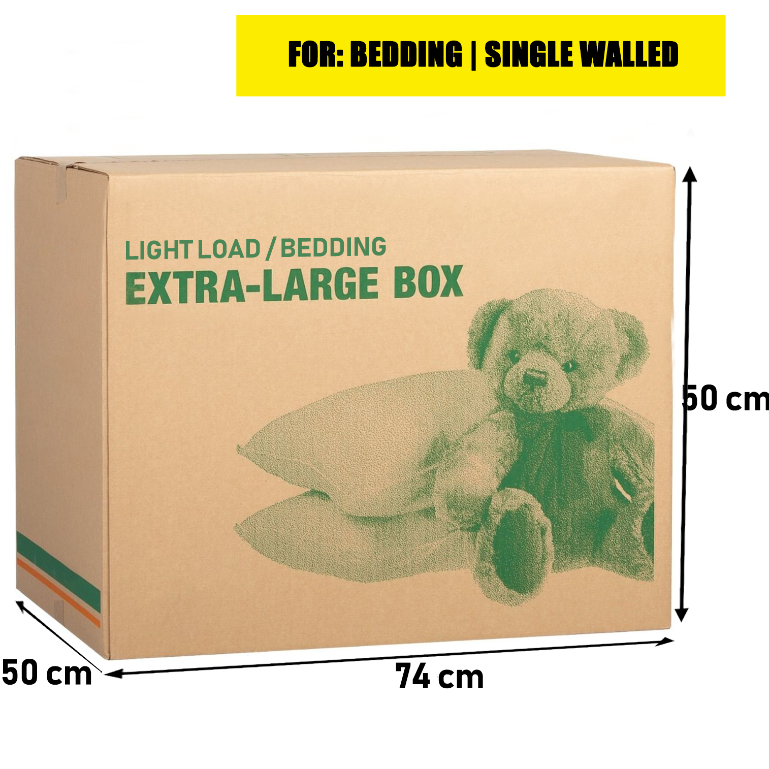 Extra Large Moving Box - 74x50x50 cms (Used Condition)